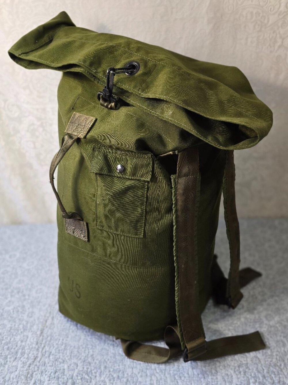 US Army Military Large 38" Duffel Bag/ Backpack Olive Green (USGI) Sea Bag